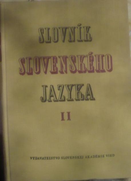 Slovník slovenského jazyka  II (L - O)