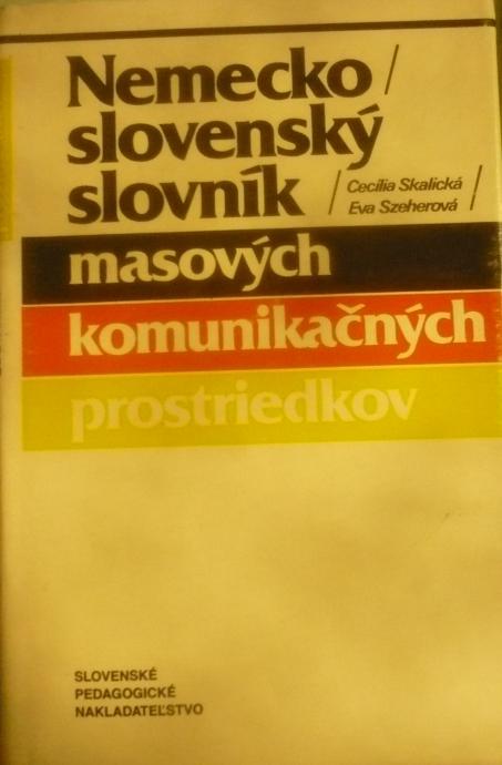 Nemecko/slovenský slovník masových komunikačných prostriedkov