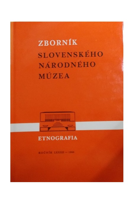 ZBORNÍK Slovenského národného múzea /1988/