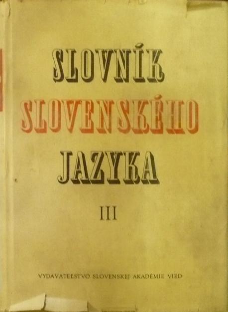Slovník slovenského jazyka III.diel P - R