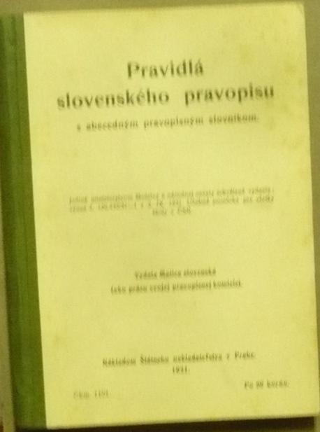 Pravidlá slovenského pravopisu /1931/x