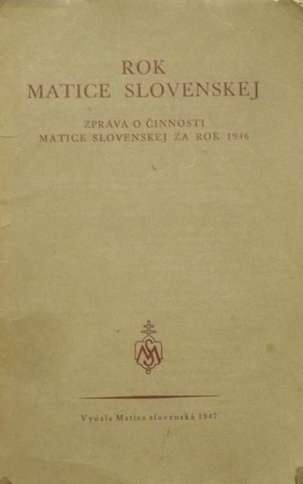Rok Matice slovenskej 1946
